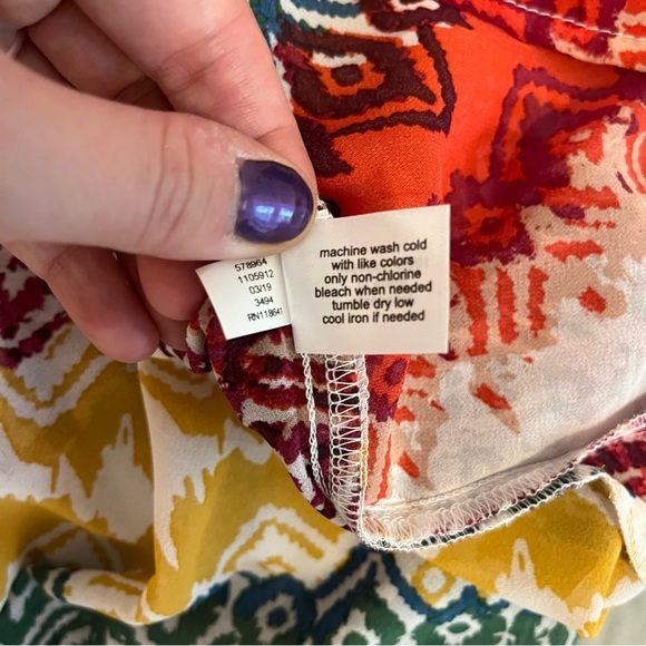 Lane Bryant Colorful Lightweight Tie Front Shawl Poncho - Size 22/24 - Picture 10 of 10